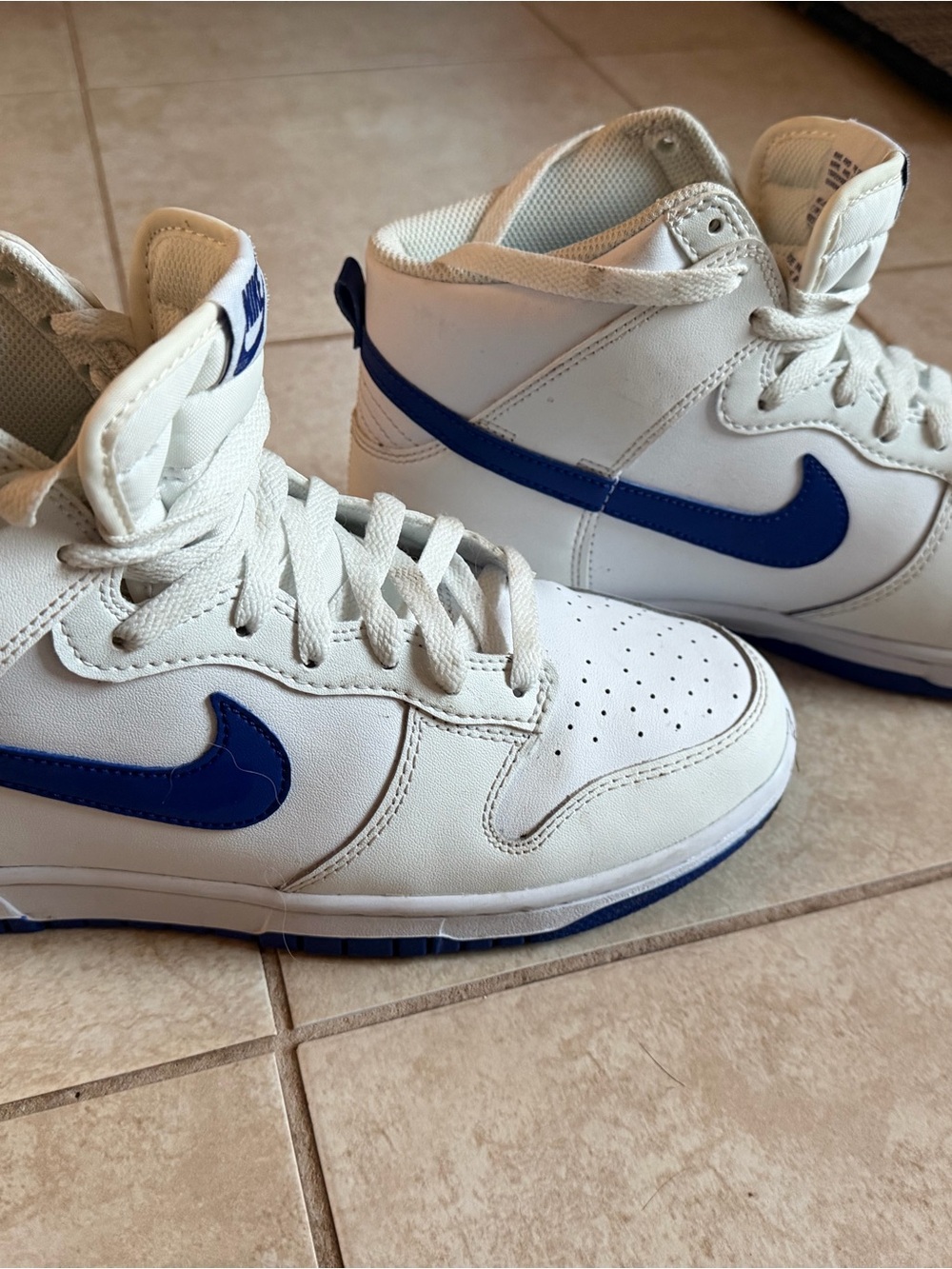 Men’s Nike dunk high retro White Concord.